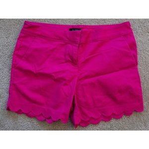 Pink Scallop Edged Shorts